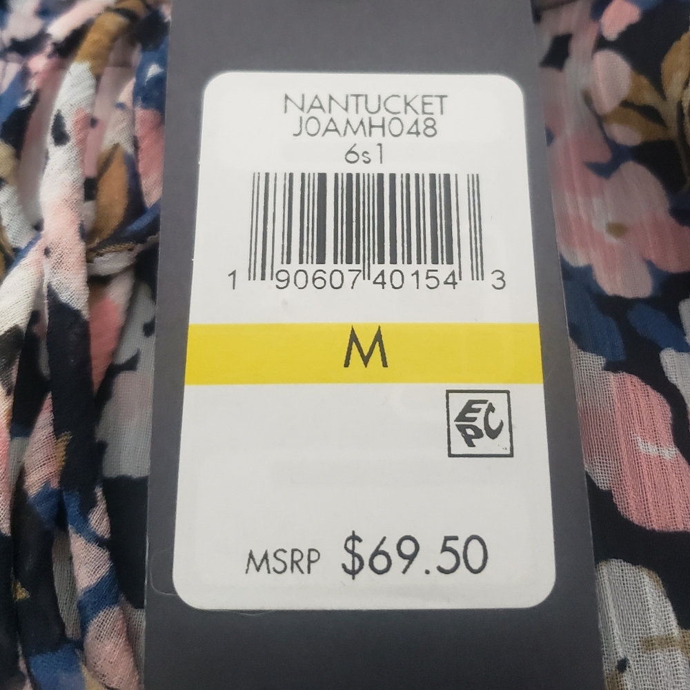 NWT Tommy Hilfiger Sz M Floral Boho Top - Picture 7 of 13